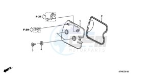 SH300AR9 Europe Direct - (ED / ABS) drawing CYLINDER HEAD COVER