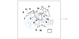 VT750CA9 Ireland - (EK / ST) drawing SADDLEBAG MOUNT B