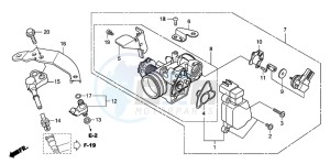 SH300 drawing THROTTLE BODY