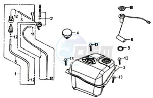 ALLO 50 45 KM/H L6 drawing GAS TANK -  PETROL VALVE