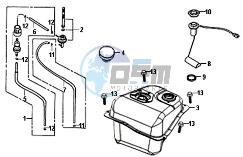 GAS TANK -  PETROL VALVE