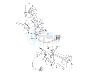 XVS A MIDNIGHT STAR 950 drawing HANDLE SWITCH AND LEVER