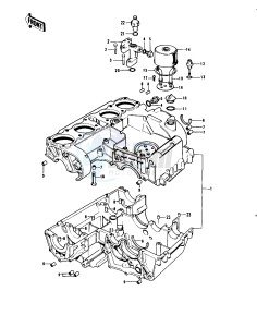 KZ 900 A (A4-A5) drawing CRANKCASE_BREATHER COVER