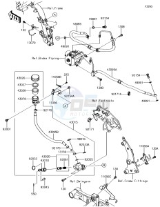 VULCAN S ABS EN650DHF XX (EU ME A(FRICA) drawing Rear Master Cylinder