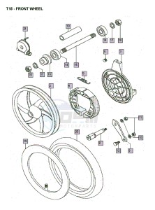 FLEXER_XL_25kmh_K8-L0 50 K8-L0 drawing Front wheel