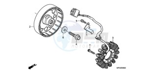 CB600FA3A France - (F / ABS CMF ST 25K) drawing GENERATOR