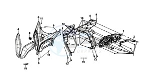 FNX 125 (GC12G1-EU) (L9) drawing FRONT COVER / HEADLIGHT