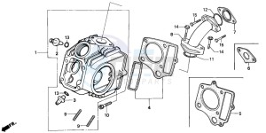 ST70 50 drawing CYLINDER HEAD