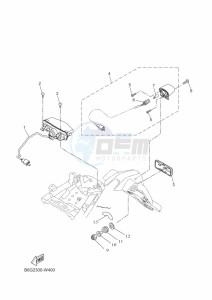 MT-125 MTN125-A (B6G2) drawing TAILLIGHT