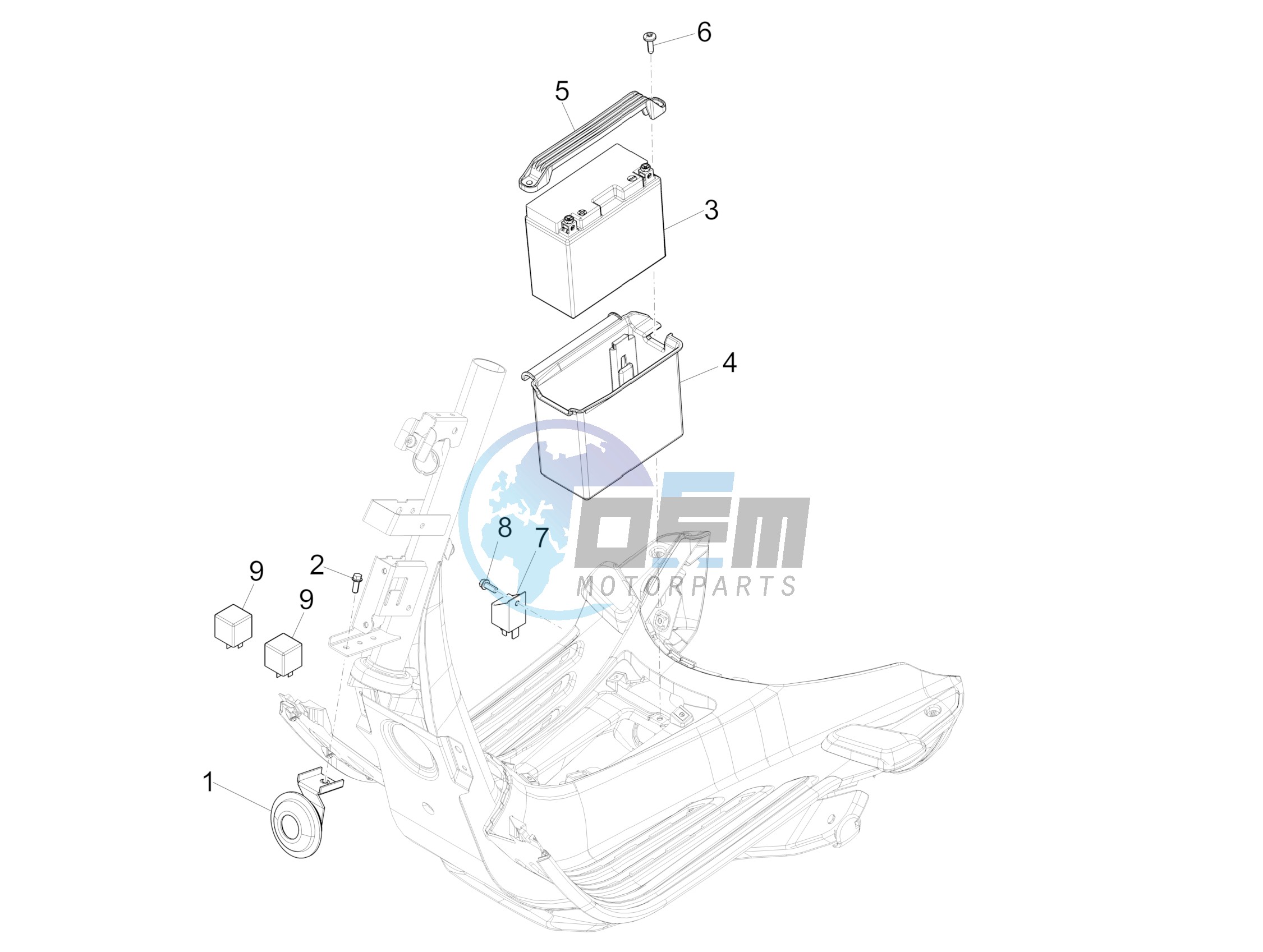 Remote control switches - Battery - Horn