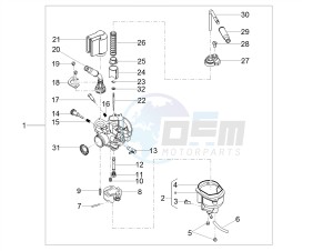 SMT 50 E4 (EMEA) drawing Carburettor  Parts