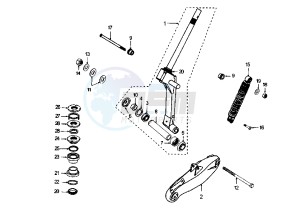 X–FIGHT - 100 cc drawing FRONT FORK