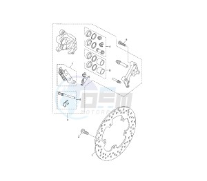 YP R X-MAX 250 drawing FRONT BRAKE CALIPER