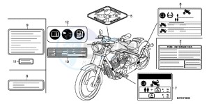 VT1300CXAC drawing CAUTION LABEL