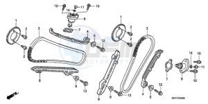 XL125VA EU / CMF - (EU / CMF) drawing CAM CHAIN/TENSIONER