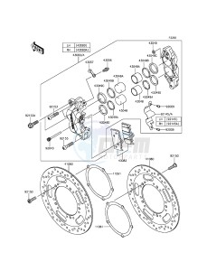 VULCAN_1700_VOYAGER_ABS VN1700BFF GB XX (EU ME A(FRICA) drawing Front Brake