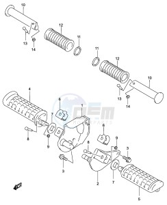 GZ250 (P34) drawing FOOTREST