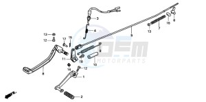 NX125 drawing PEDAL