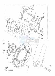 WR450F (B7R9) drawing FRONT BRAKE CALIPER