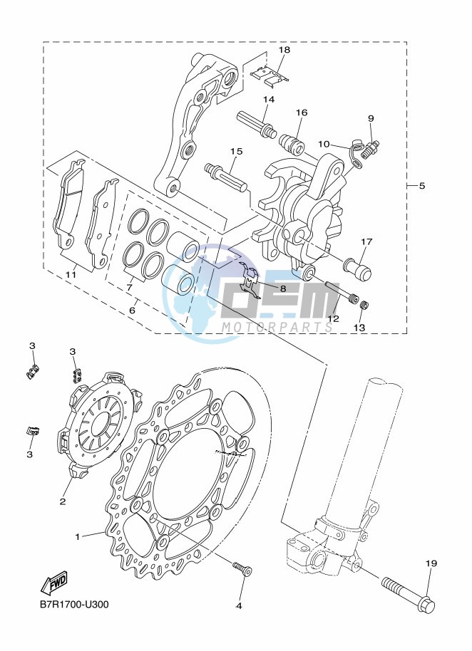 FRONT BRAKE CALIPER