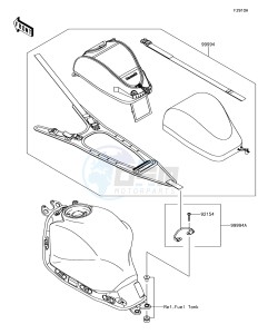 NINJA 650 EX650KHFA XX (EU ME A(FRICA) drawing Accessory(Tank Bag)