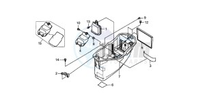 SJ100 1100 BALI EX drawing LUGGAGE BOX