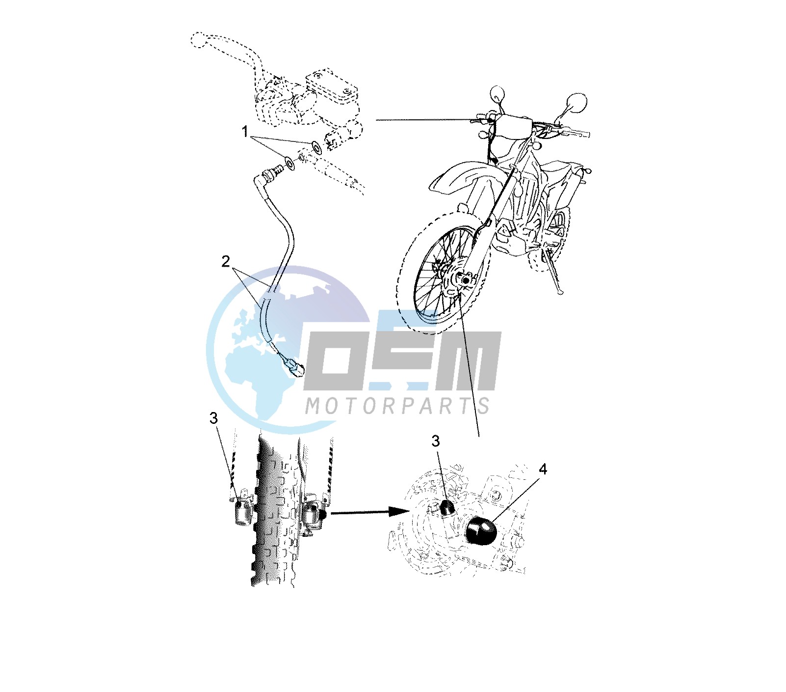 STOP SWITCH FRONT EURO KIT