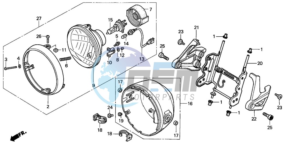 HEADLIGHT (E/ED/EK/F/G/H/KO)