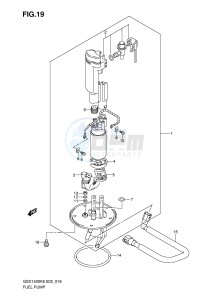 GSX1400 (E2) drawing FUEL PUMP