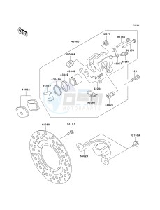 KX 65 A (A6) A6 drawing REAR BRAKE