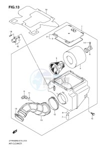 LT-R450 (E19) drawing AIR CLEANER