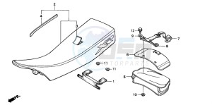 XR200R drawing SEAT