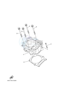 YXC700E YXC70VPHG VIKING VI EPS CAMO (B855) drawing CYLINDER