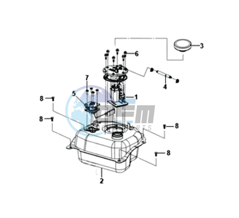 GAS TANK -  PETROL VALVE