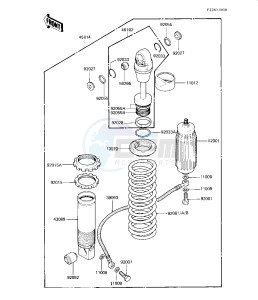 KX 125 B [KX125] (B1-B2) [KX125] drawing SHOCK ABSORBER -- KX125-B2- -