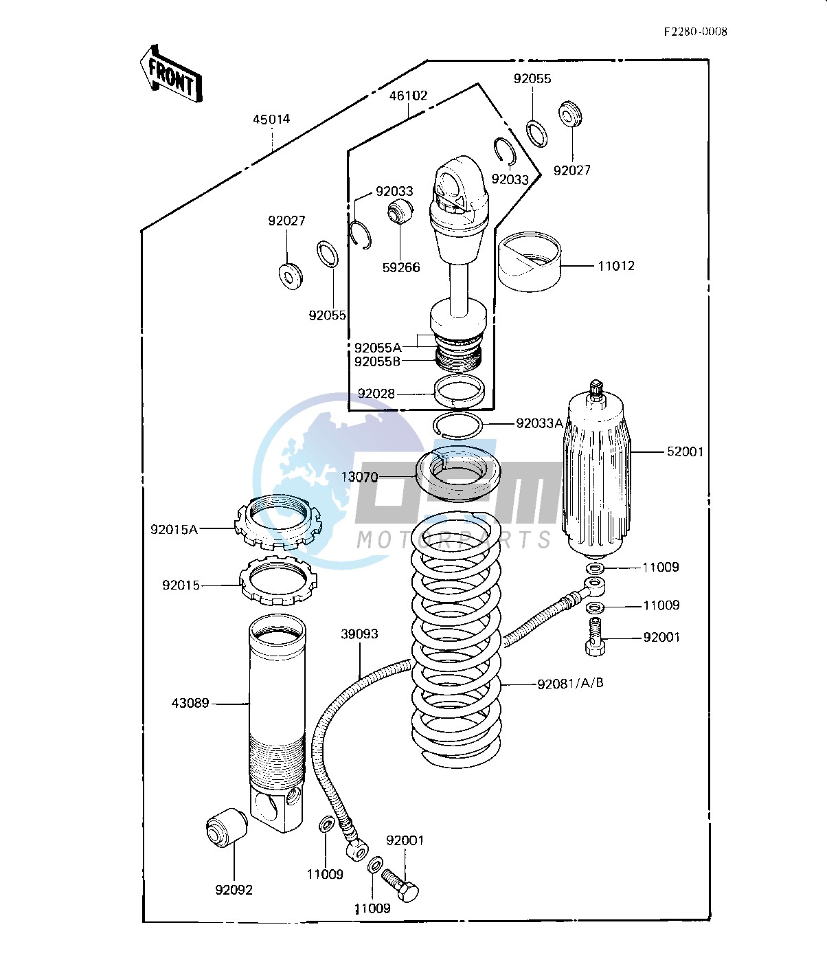 SHOCK ABSORBER -- KX125-B2- -