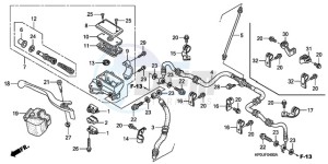 TRX500FE9 Australia - (U) drawing FR. BRAKE MASTER CYLINDER