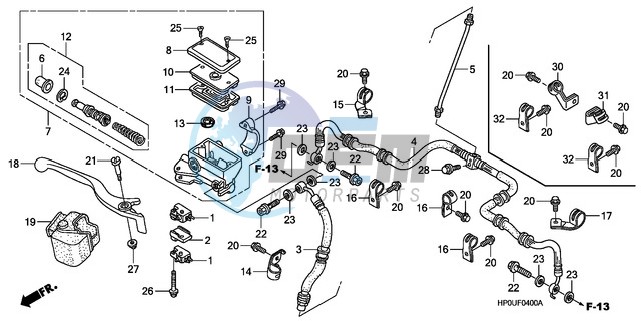 FR. BRAKE MASTER CYLINDER