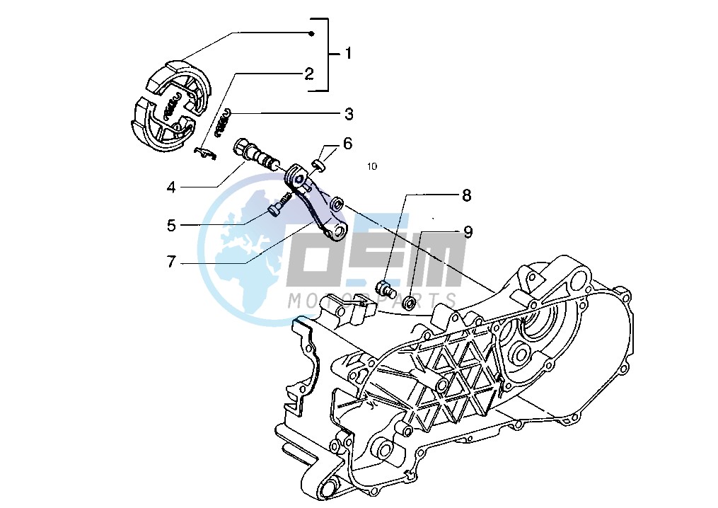 Rear brake shoes