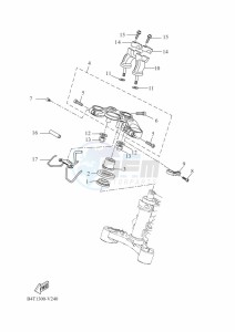 TRACER 7 MTT690 (B4T2) drawing STEERING