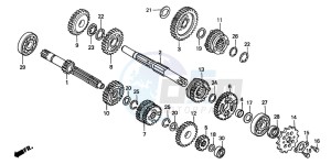 CR85R drawing TRANSMISSION