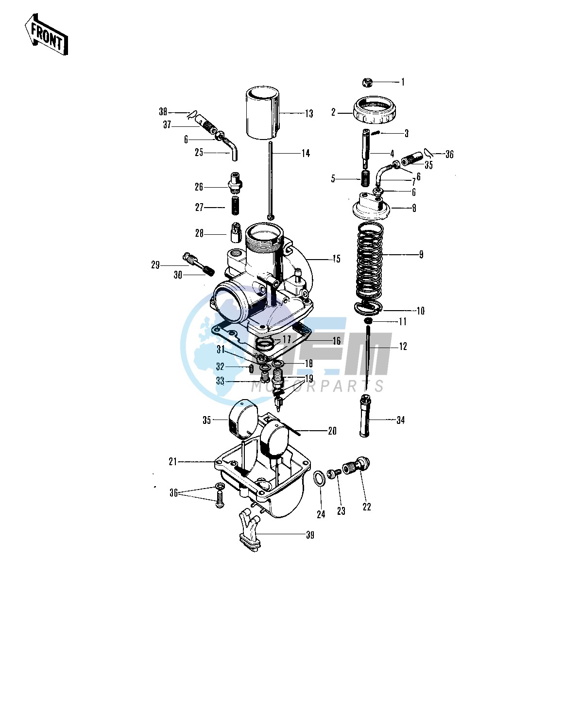 CARBURETOR -- 71-72 F8_F8-A- -