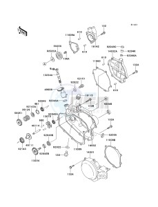 KX 100 C [KX100] (C1-C3) [KX100] drawing ENGINE COVER-- S- -