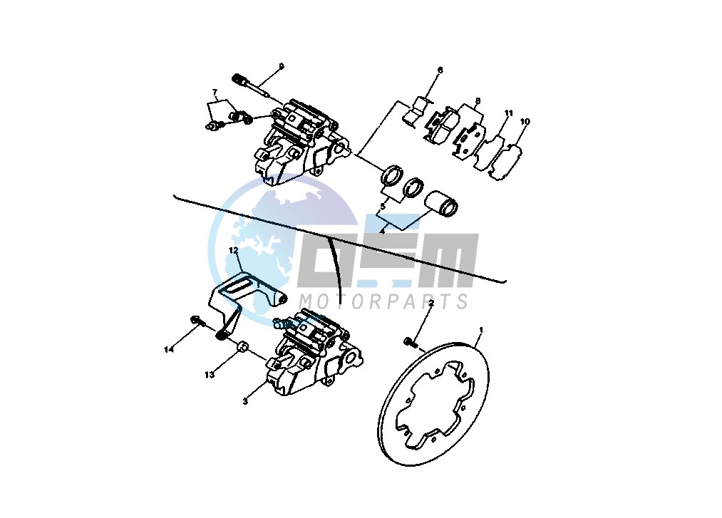 REAR BRAKE CALIPER