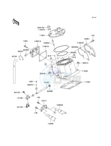 KX 125 M (M2) drawing CYLINDER HEAD_CYLINDER