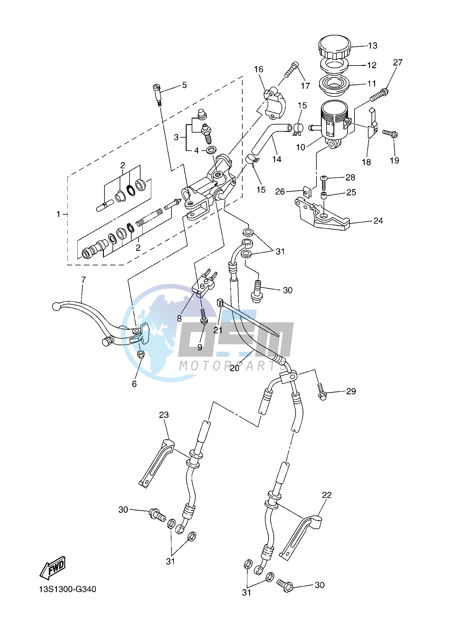 FRONT MASTER CYLINDER