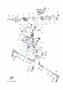 YFM700FWBD KODIAK 700 EPS (BGFW) drawing STEERING