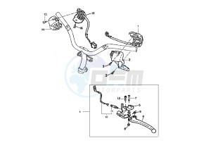 YQ AEROX 100 drawing HANDLE SWITCH – LEVER