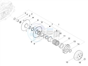 TYPHOON 50 2T EURO 4 (EMEA-APAC) drawing Driven pulley