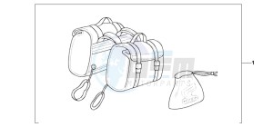 VT750C3 drawing NYLON SADDLEBAG